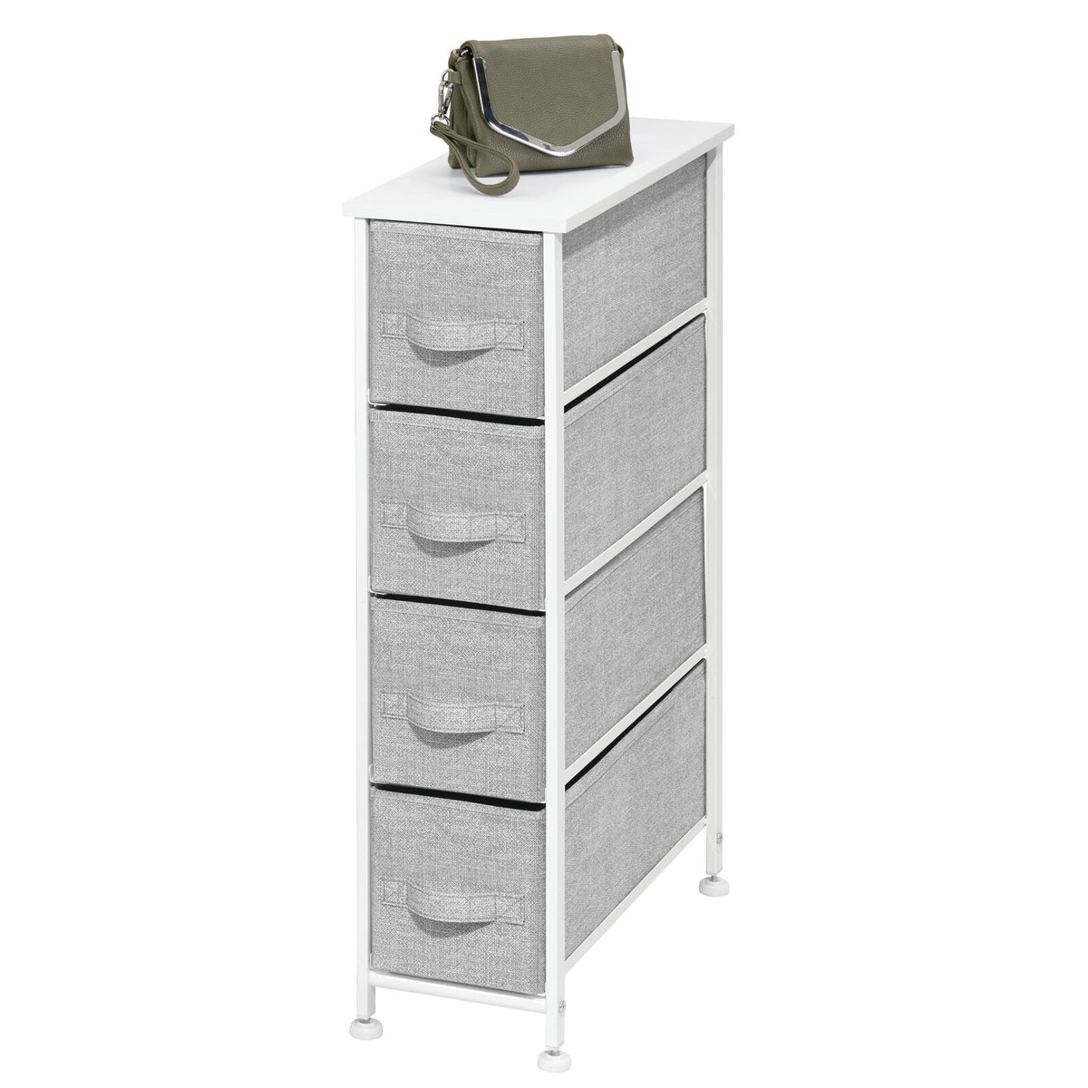 Narrow 4 Fabric Drawers Dresser B4973