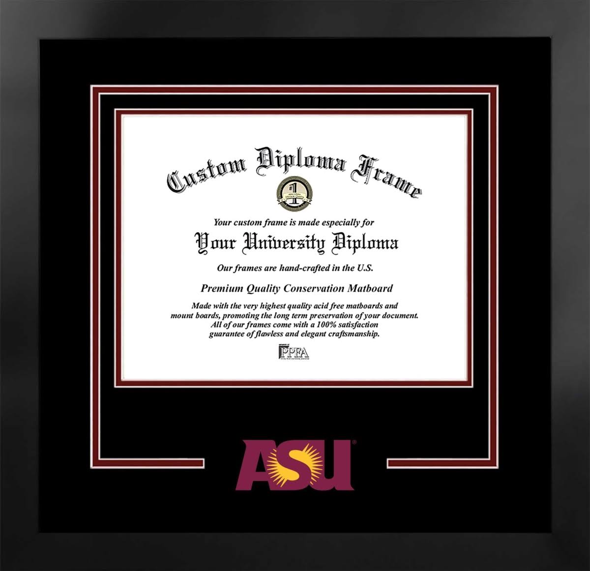 Black 11 x 8.5 in Diploma Frame B168874