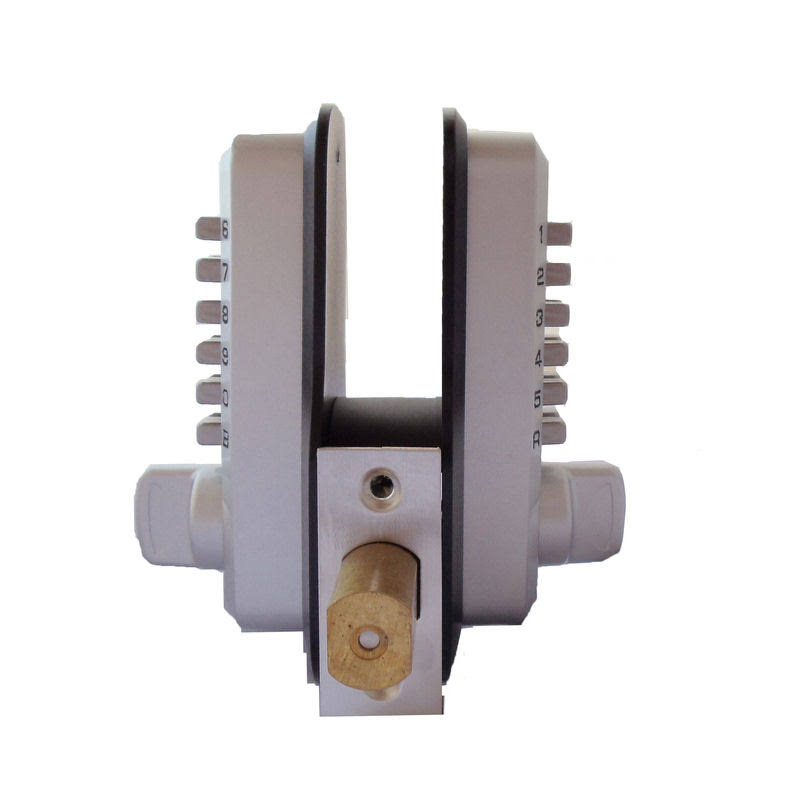 Satin Chrome Mechanical Keyless Deadbolt Double Combination Door Lock U7804