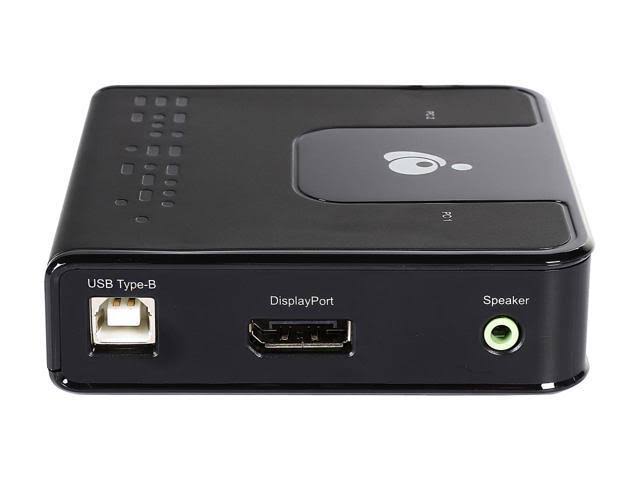 4K DisplayPort KVM Switch with Audio Cables Included, 2 KVM Ports D9243