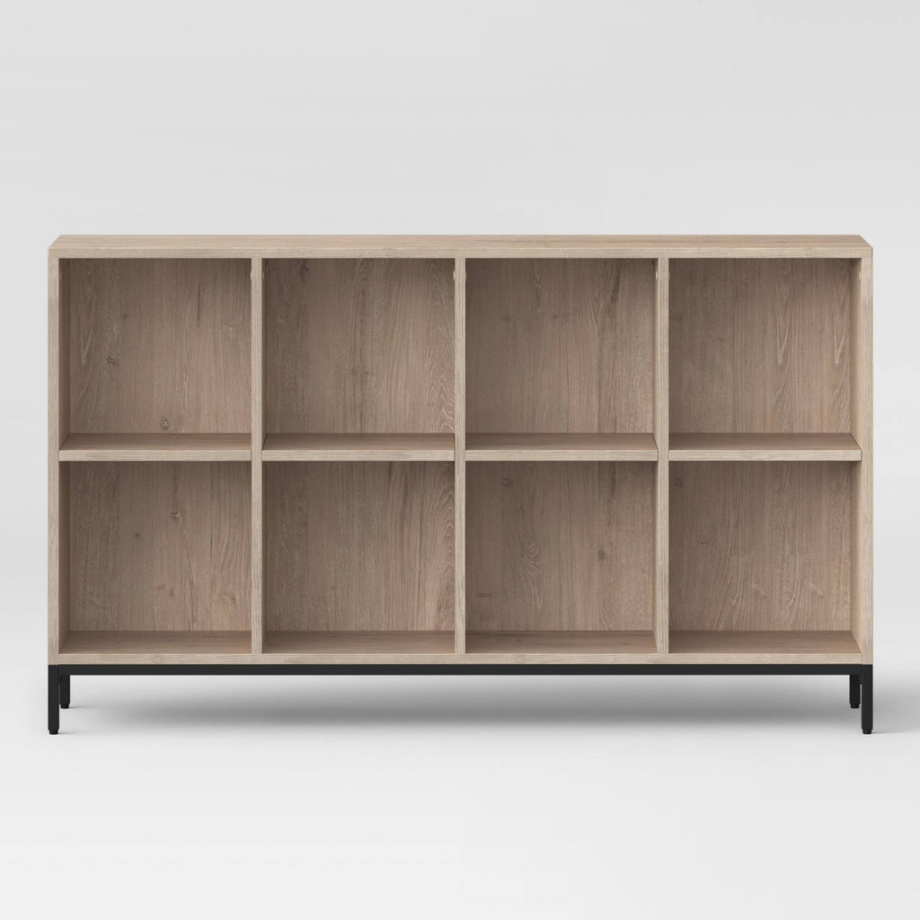 8-Cube Vintage Oak Bookcase R602274