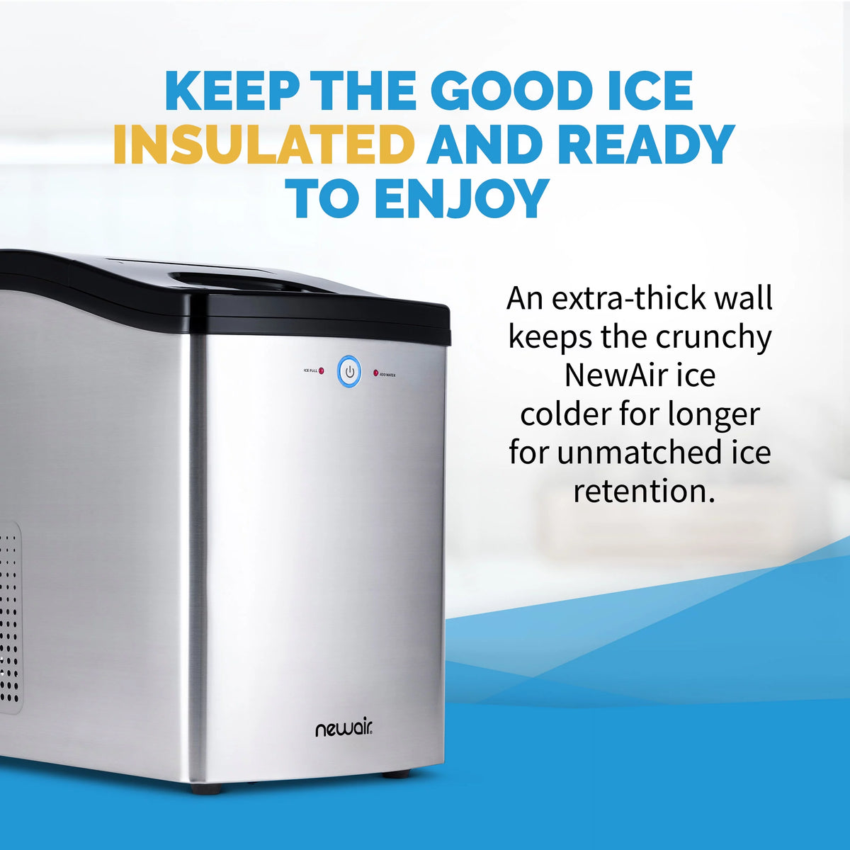 40 lb. Countertop Nugget Ice Maker in Stainless Steel H164