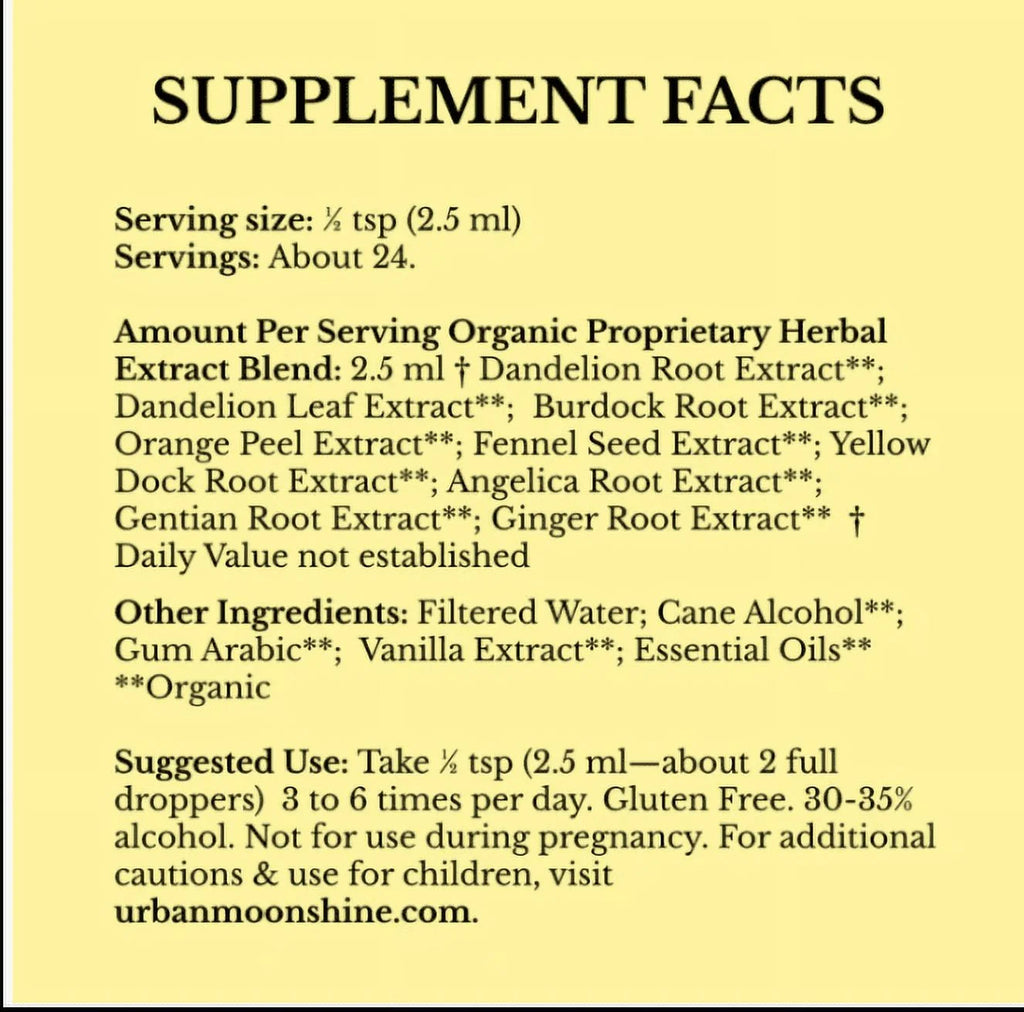 Original Digestive Bitters Herbal Supplement, 2 oz Q632