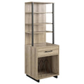 Tall Turntable Stand in Golden Oak F2176