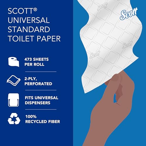 100% Recycled Fiber 2-Ply White Toilet Paper W5630