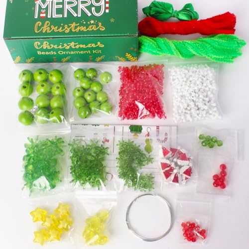 Christmas Beaded Ornament Kit, 30 Sets S61433