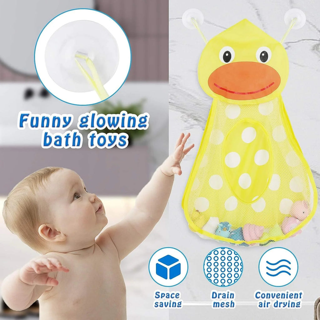 LED Light Baby Bath Toys Set with Storage Bag I5387