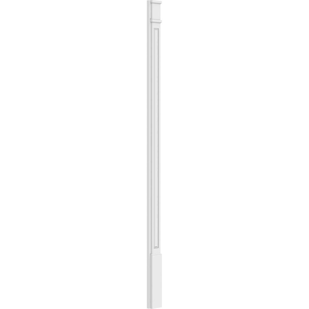 Raised Panel PVC Pilaster with Capital and Base (Pair) T6238