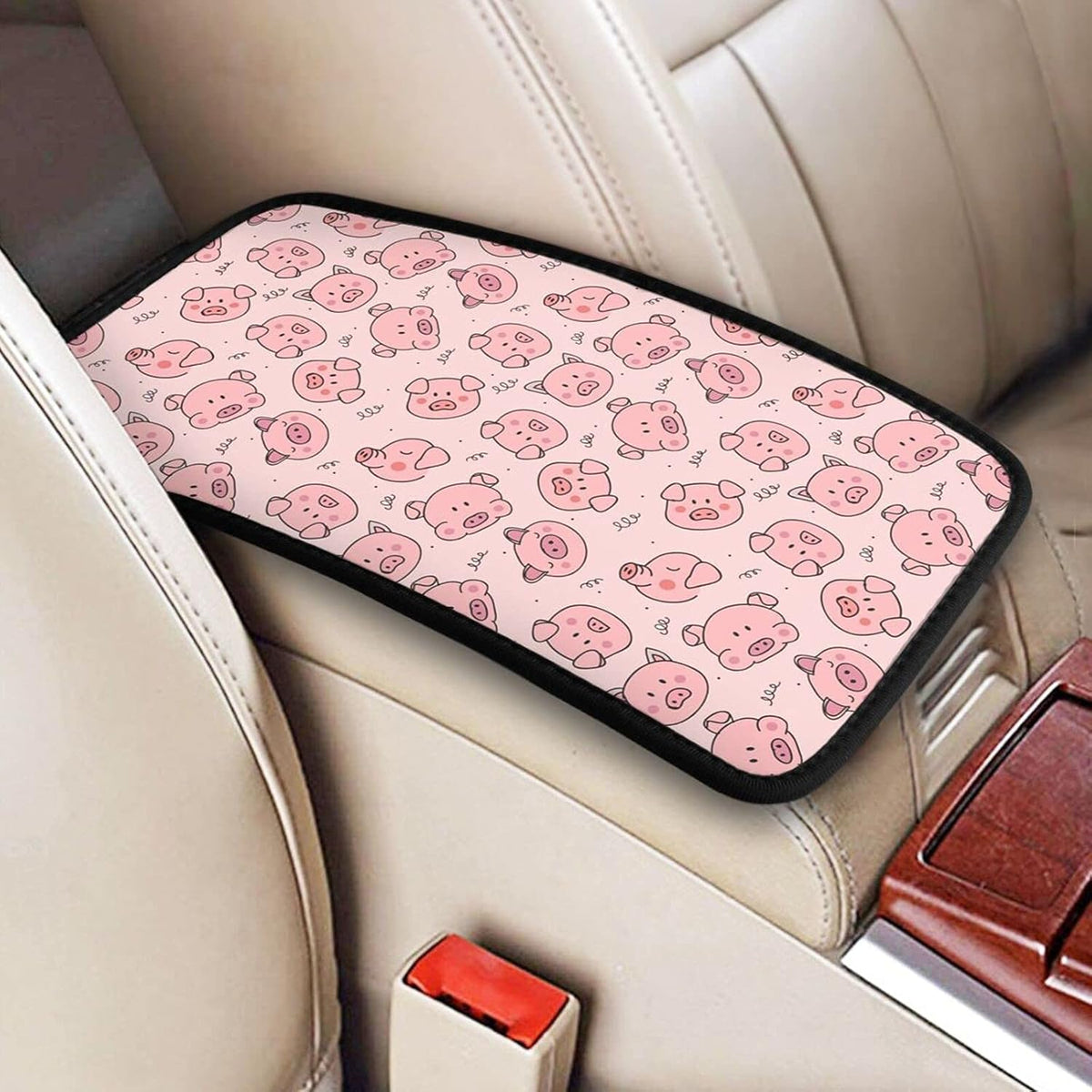 Pink Waterproof Car Armrest Cover G3024