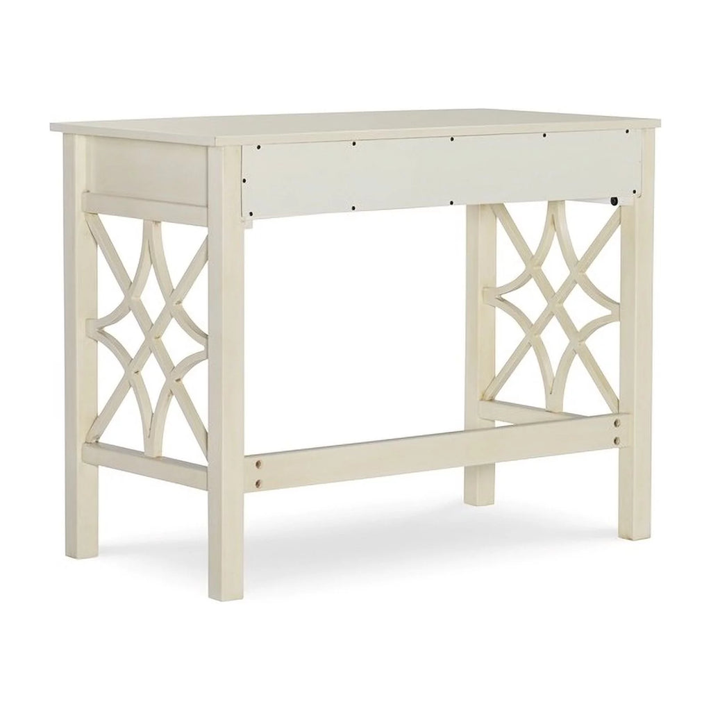 Antique White 1-Drawer Wood Desk H369