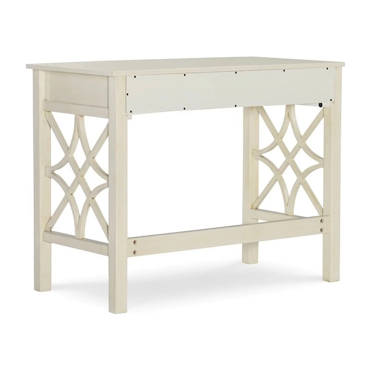 Antique White 1-Drawer Wood Desk H369