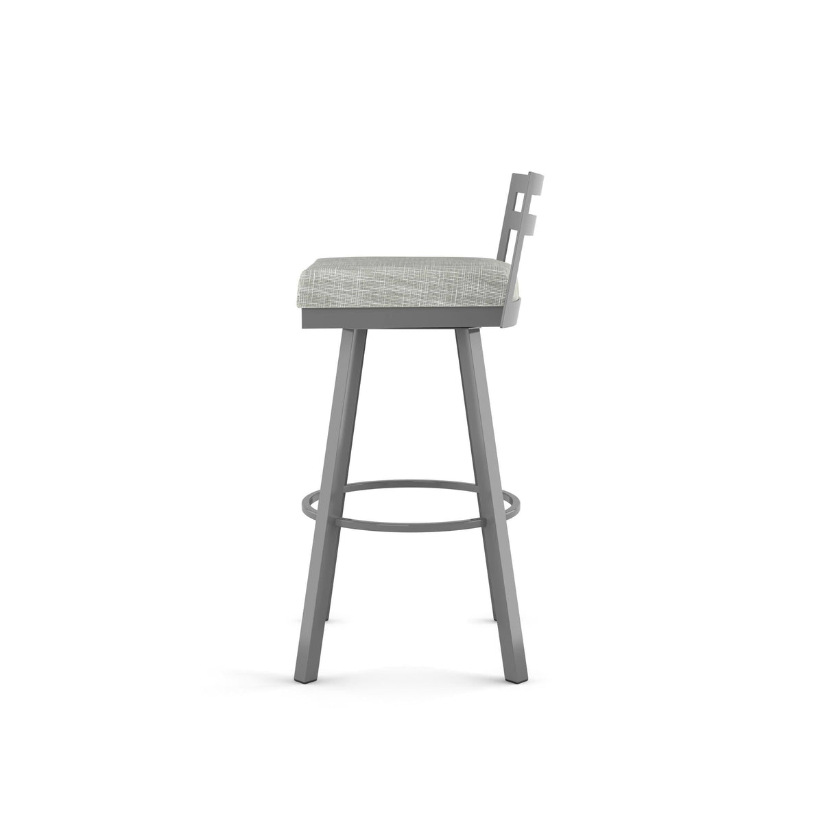 Black Faux Leather Swivel Counter Stool S4854