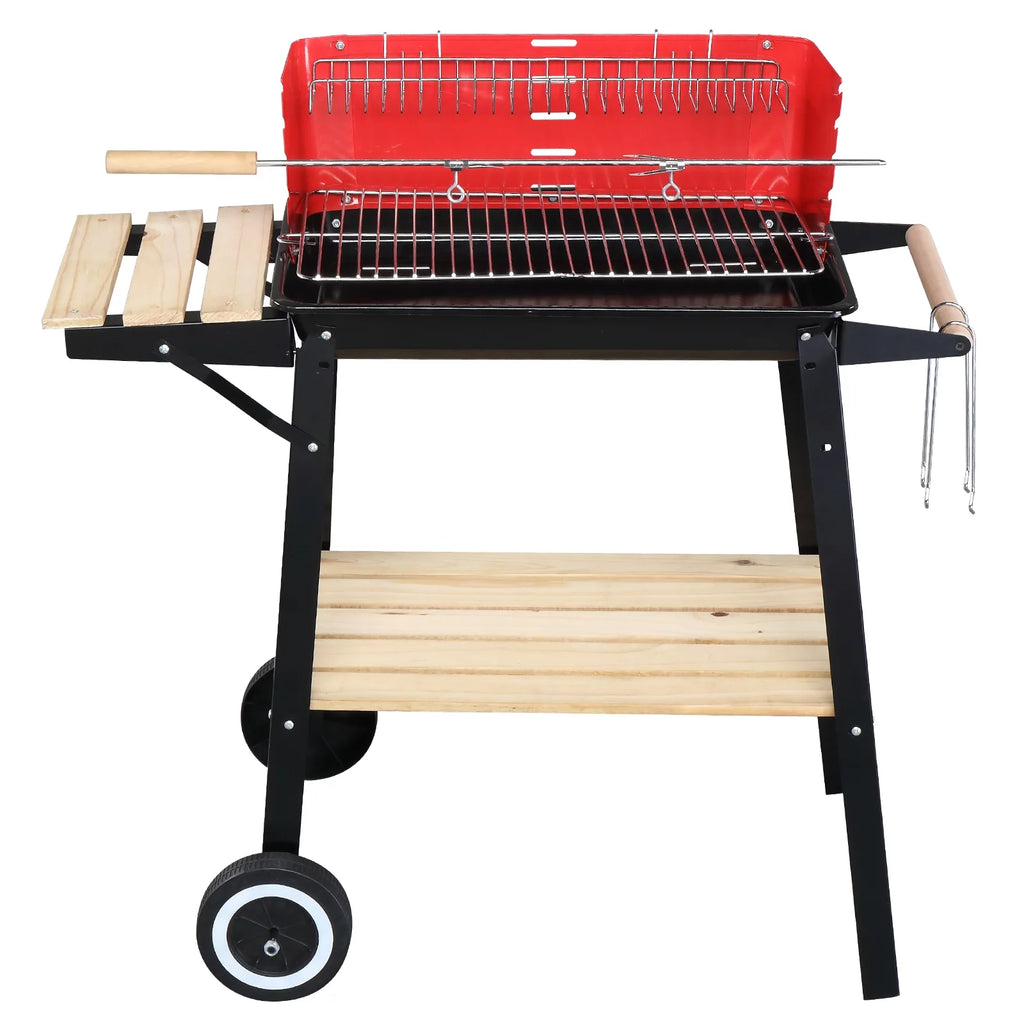 Charcoal Grill Portable Steel BBQ Pit Y540