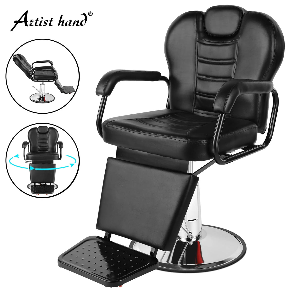 Hydraulic Heavy Duty Recliner Barber Chair M789232