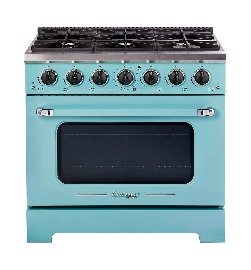 36" 5.2 cu/ft Freestanding Gas Range with Convection Oven and Sealed Burners B533
