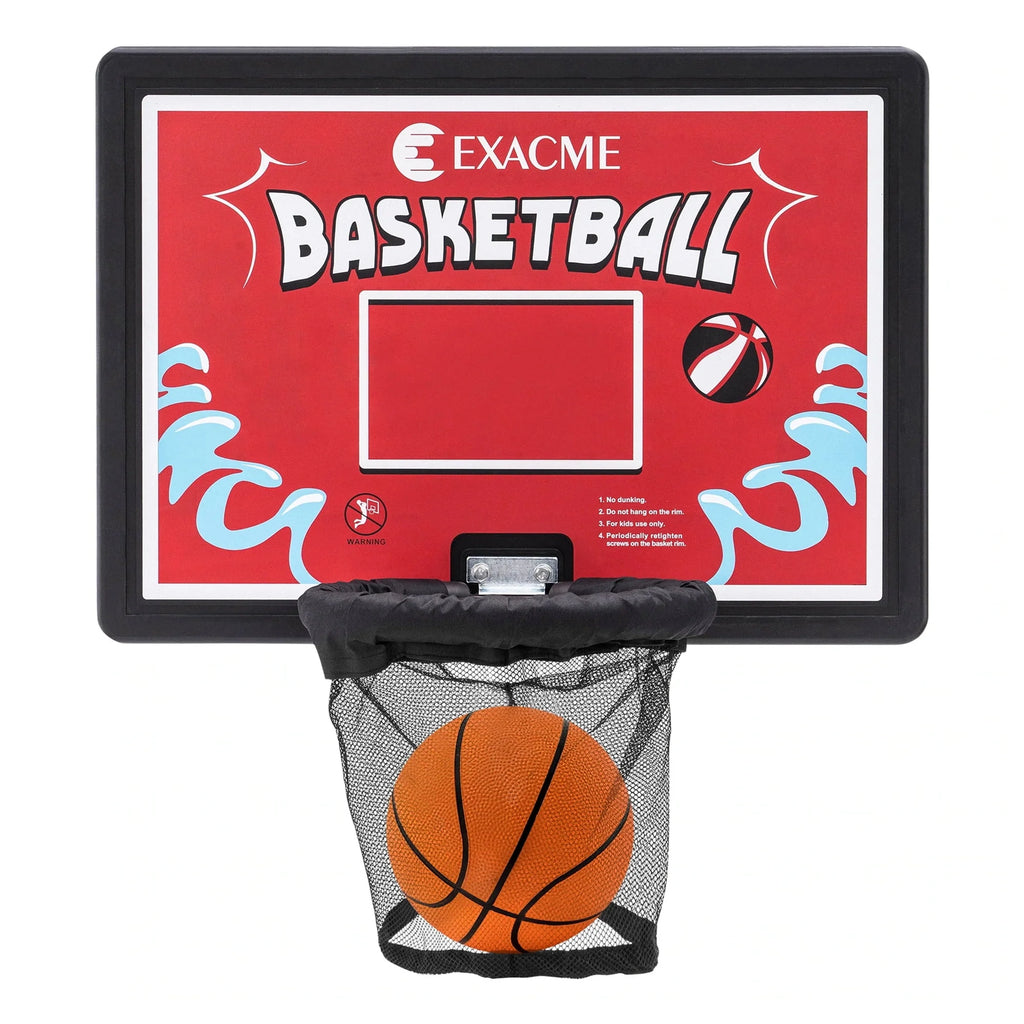 Red Trampoline Basketball Hoop C924918