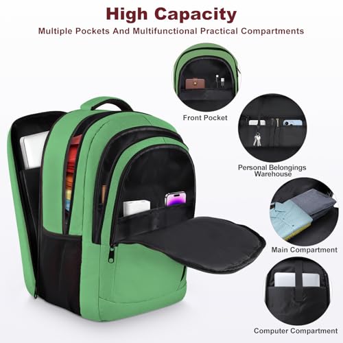 17.3 inch Anti Theft Waterproof Laptop Backpack, Blue H38063