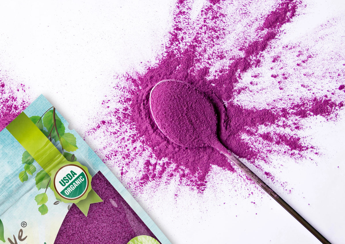 Organic Purple Sweet Potato Powder, 20 Pounds X21493