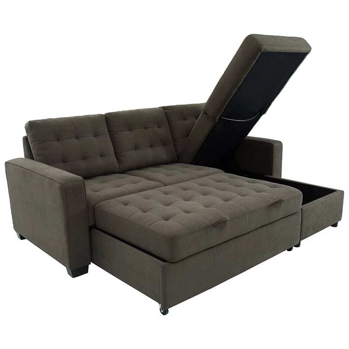 Espresso Sleeper Sectional C911