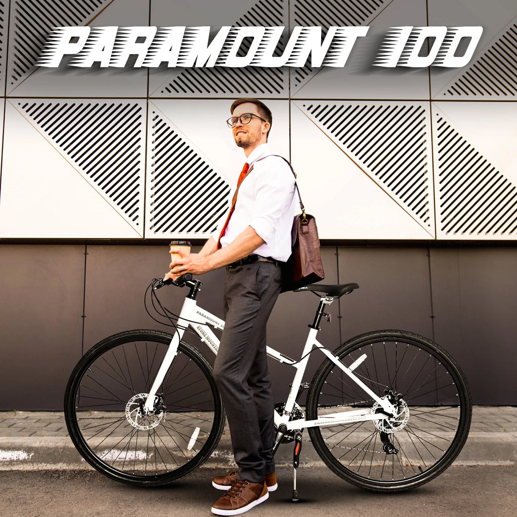 White 21-Speed 29 x 2 Inch Hybrid Mountain Bike V670872