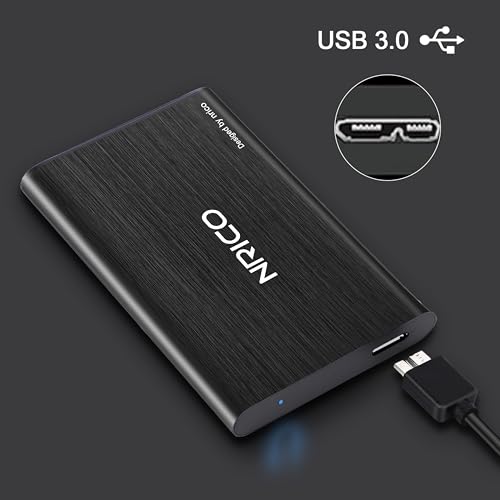 Ultra Slim 500GB Portable External Hard Drive HDD Storage Black S2362