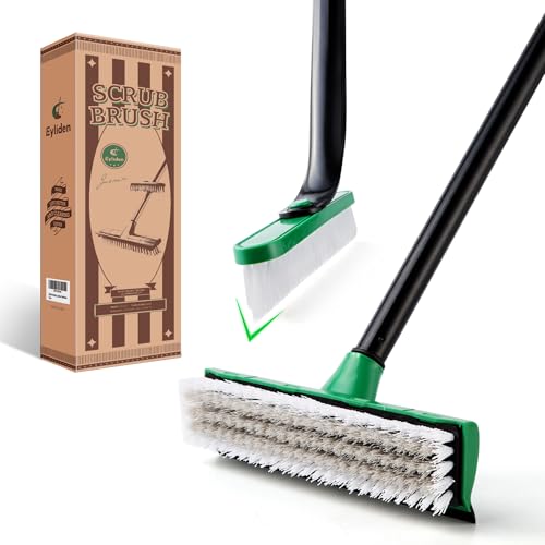 3-in-1 Tub & Tile Scrub Brush Combo with Long Handle R803