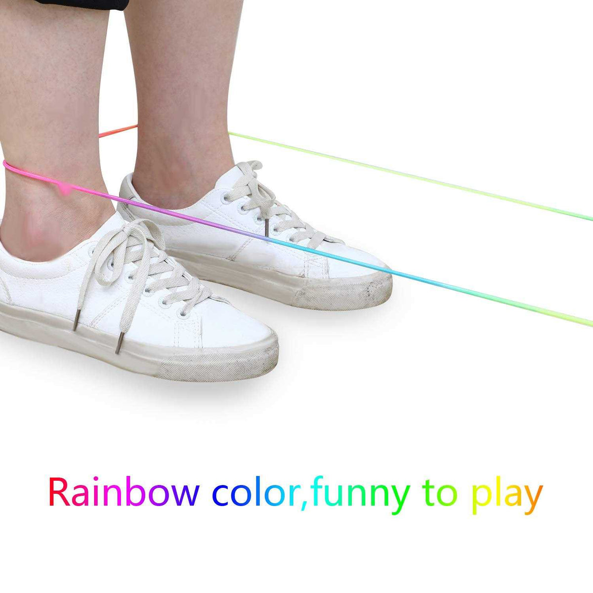 Colorful Stretch Rope Elastic Fitness Game I32473