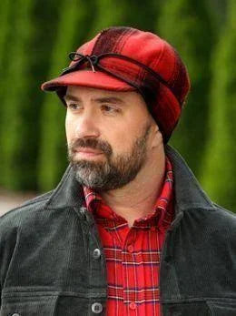 Red/Black Plaid Rancher Cap X2276