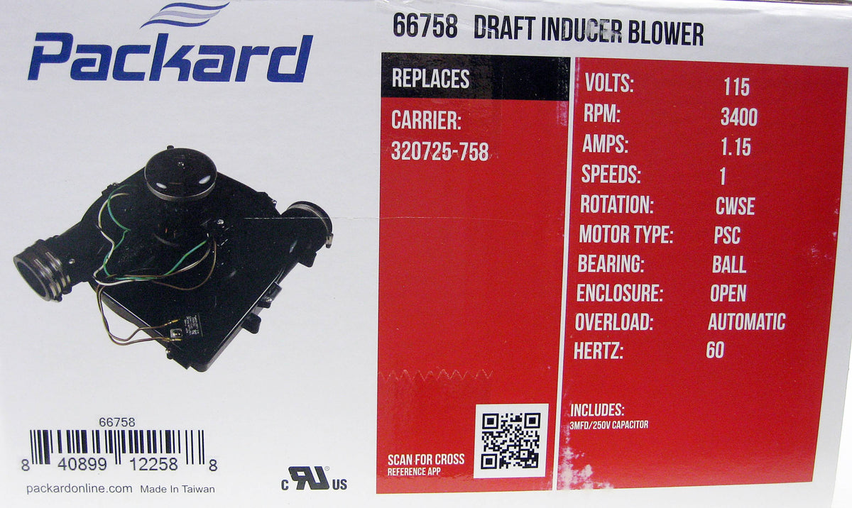 Draft Inducer Fan Furnace Blower Motor H177