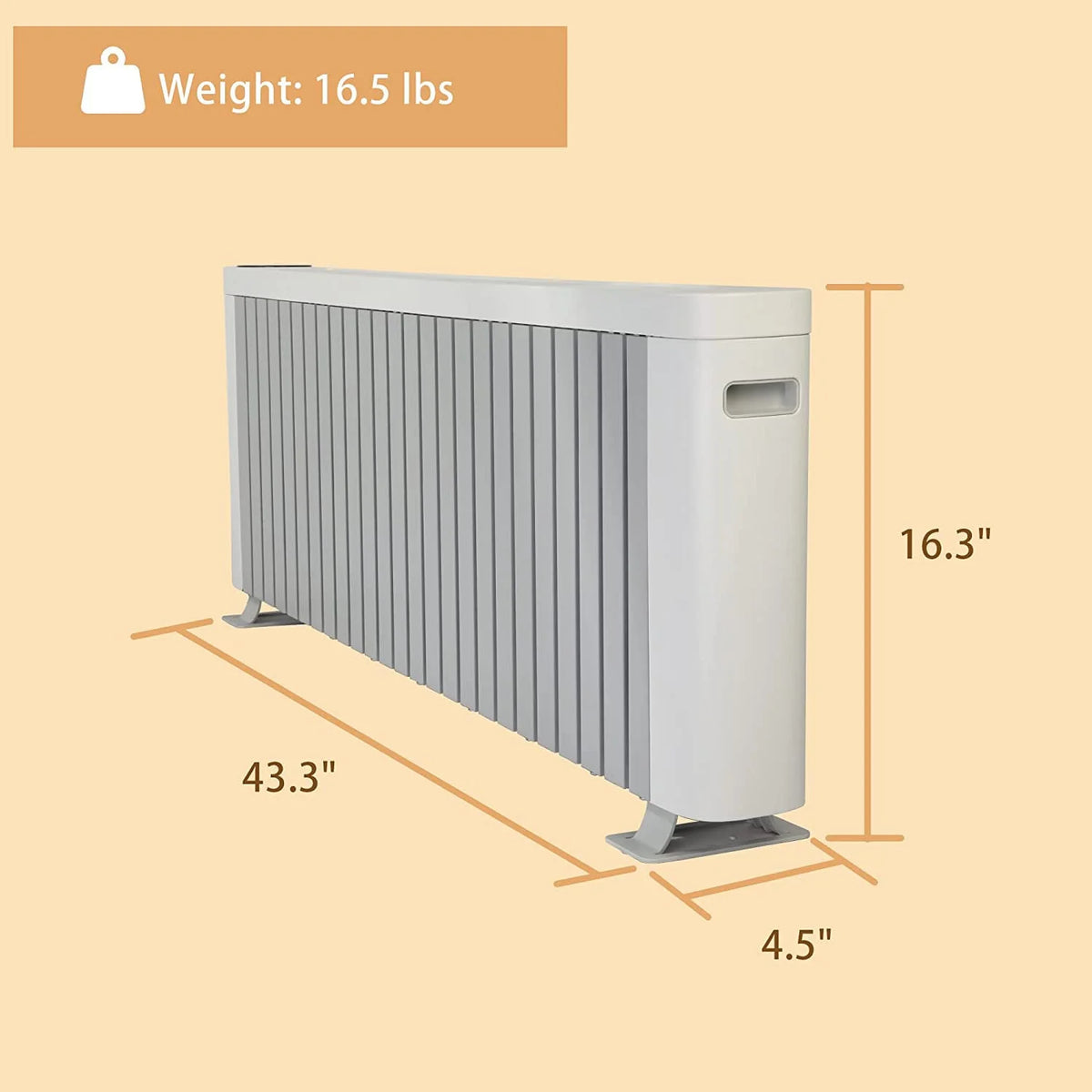 Electric Baseboard Heater with Thermostat and Remote Control M310