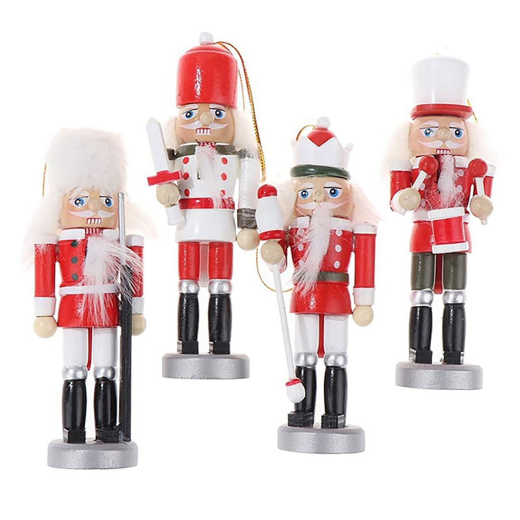 1Pc 12CM Nutcracker Puppet Soldier Xmas Tree Pendant W37423
