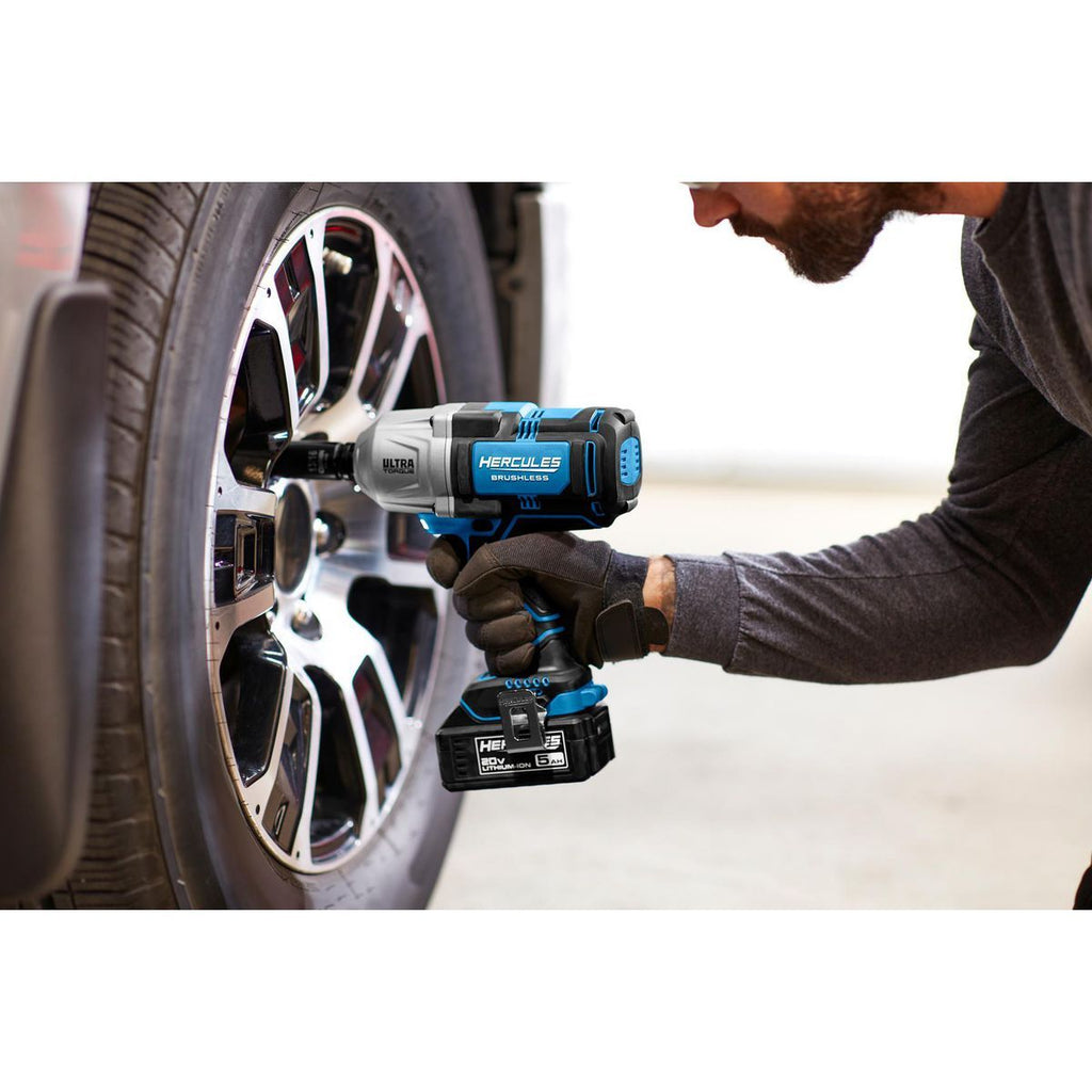20V Brushless Cordless 1/2 in. Impact Wrench Kit with 5 Ah Battery and Charger Q702553