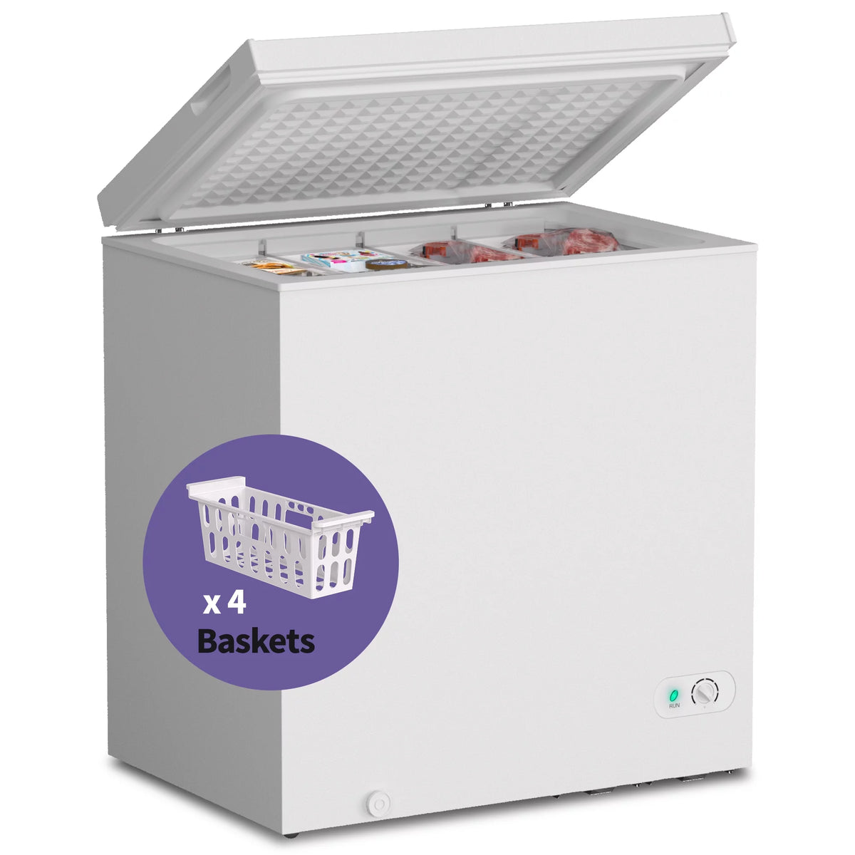 7.0 Cu ft Chest Freezer with Adjustable Temperature Controls H75849