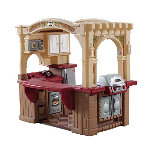 Grand Walk-In Kitchen & Grill Kids Playset, 103 Piece Toy Accessories, Toddlers 2+ Years Old O534