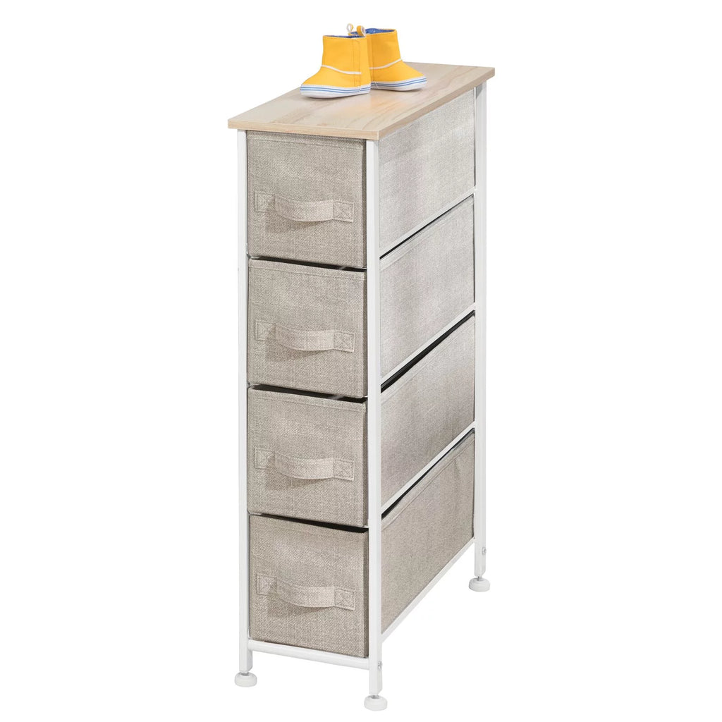 Narrow 4 Fabric Drawers Dresser B4973