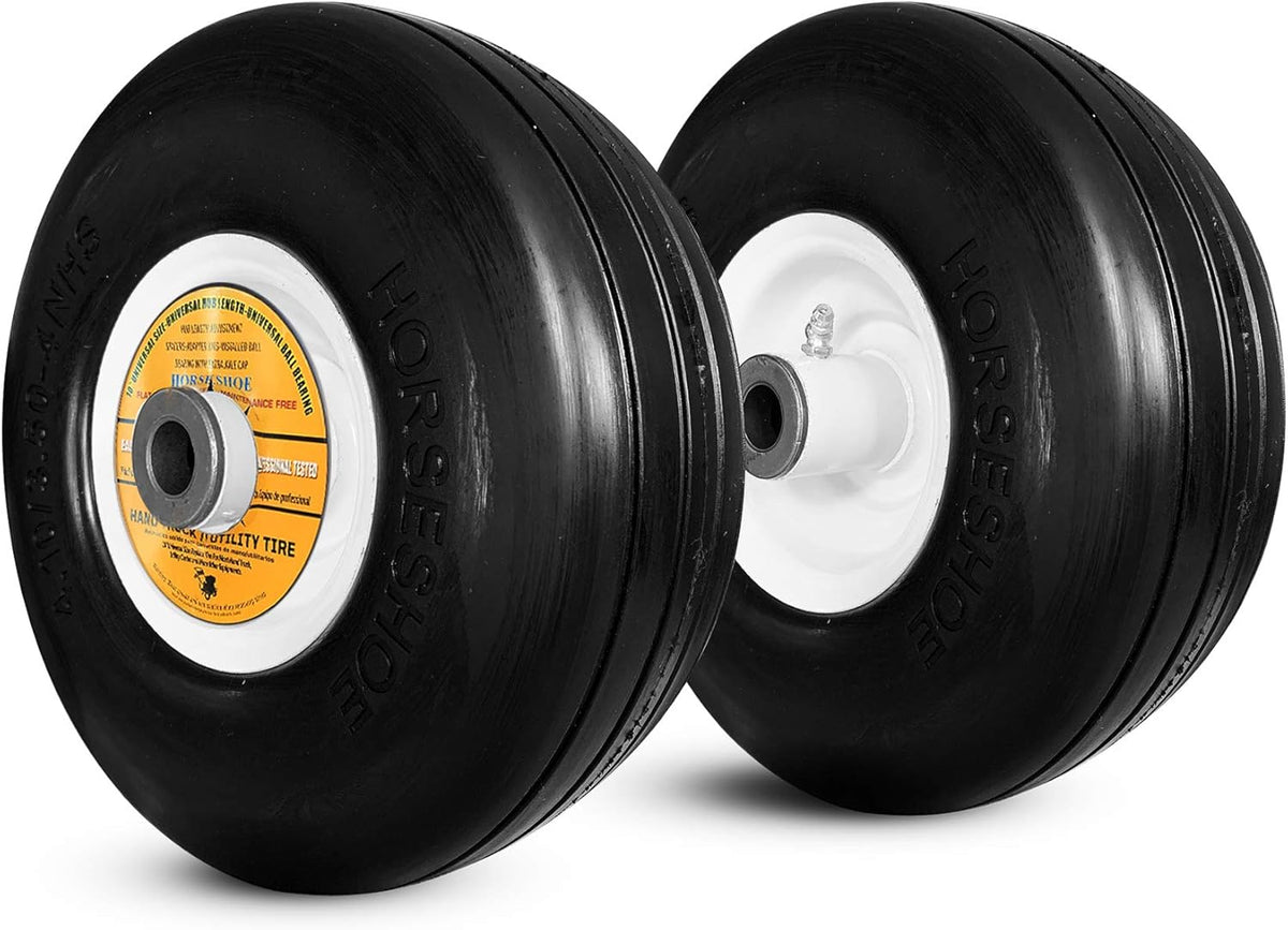 Sawtooth 4.10/3.50-4 Flat Free Tires with Centered Hub F89522