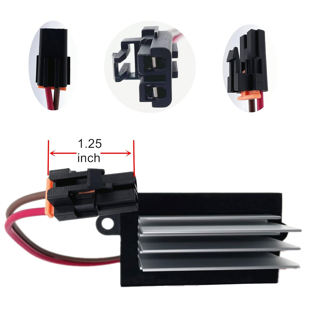 Blower Motor Resistor Heater Fan Control Module Pack of 2 J679