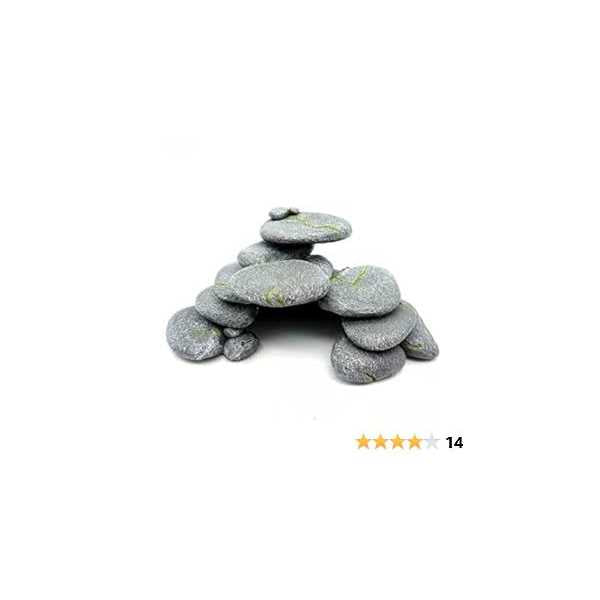 Simulation Cobblestone Aquarium Decoration Reptile Hide Cave S69855