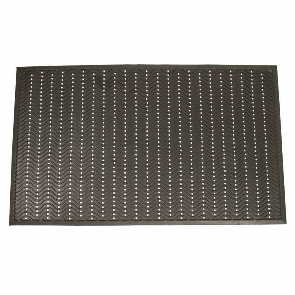 Black 3' x 5' Rubber Entrance Mats K373064