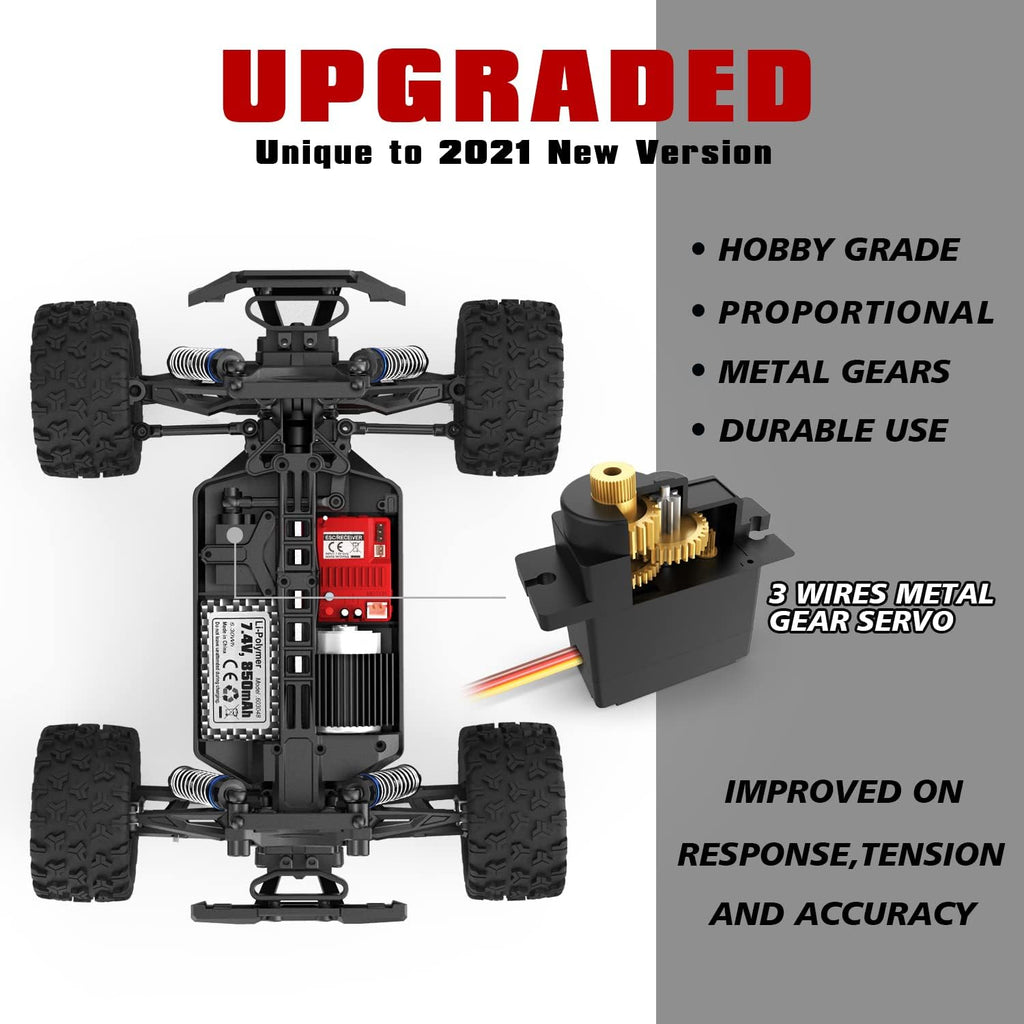 1:18 Scale 4X4 RC Monster Truck with 2 Batteries C529574