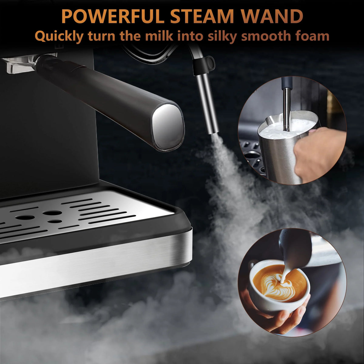 20 Bar Espresso Machine with Milk Frother W3217