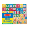 50 Pieces Wooden ABC/123 Block Set F8749