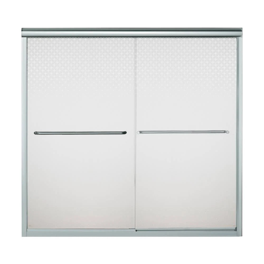 Silver Frameless Bathtub Door G164