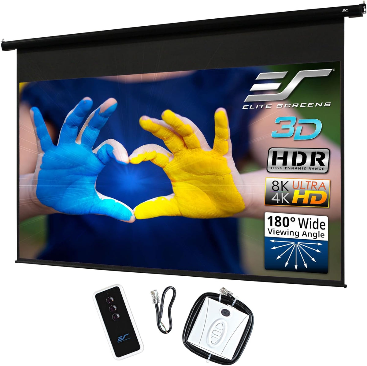 150" Electric Motorized Projector Screen 16:9 J27046