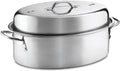 3-Piece Stainless Steel Covered Oval Roaster Set F796