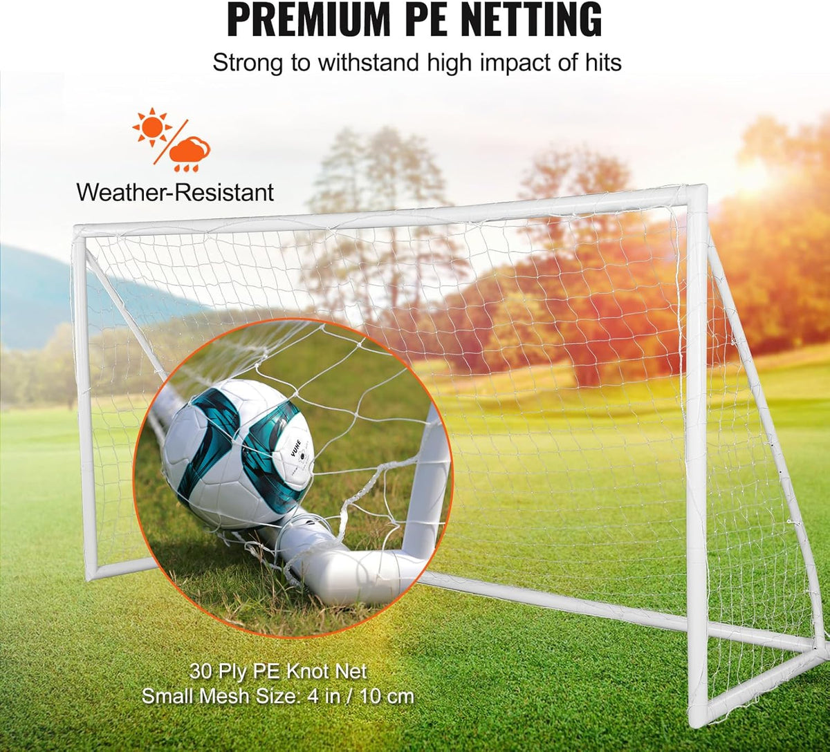 12x6 ft Portable Soccer Goal with Carry Bag Q29600