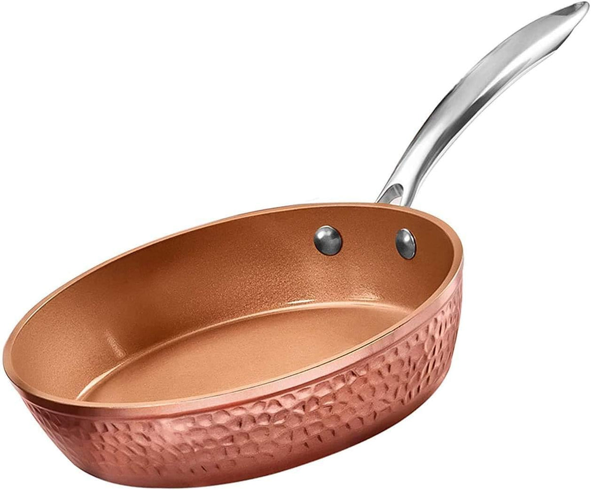 9.5" Hammered Nonstick Fry Pan with Lid K67822