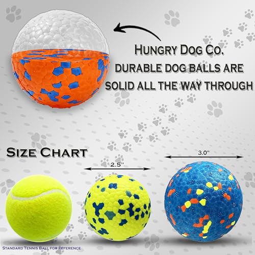 1 Blue w/White 2.5" Dog Ball U20414