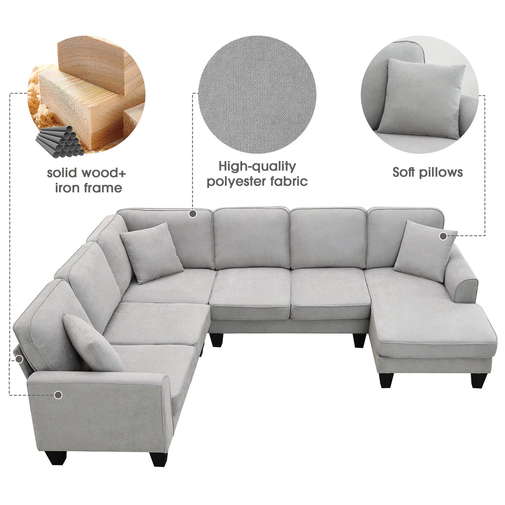 U-Shape Sectional Sofa Set W629011
