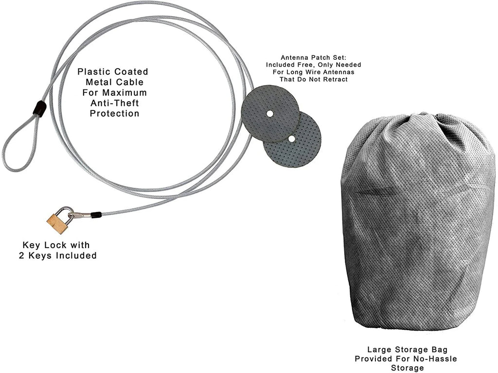 SUV Car Cover 184 inches Long Outdoor with Cable Lock, Bag & Wind Straps Y560197